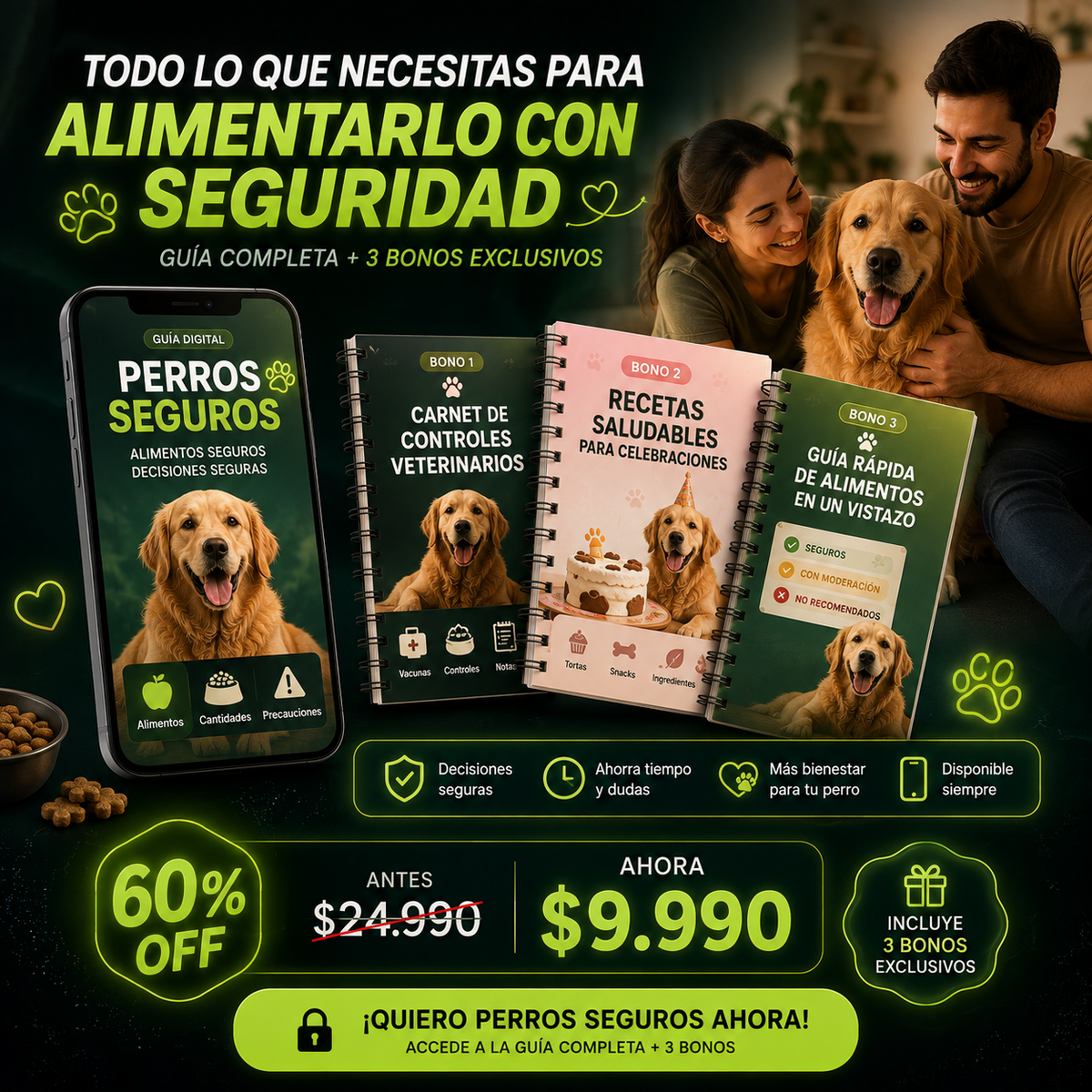 Guía Cuida a tus Perros de forma Segura